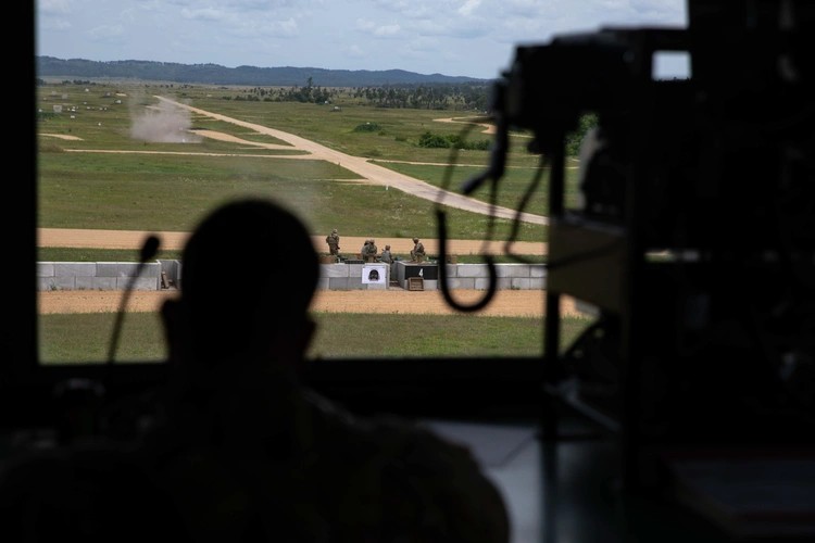 Control tower overlooking range
