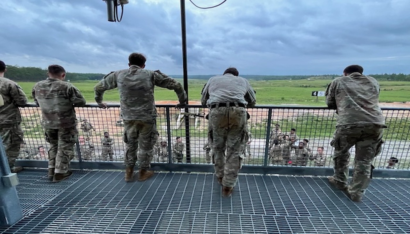 Range crew in the tower
